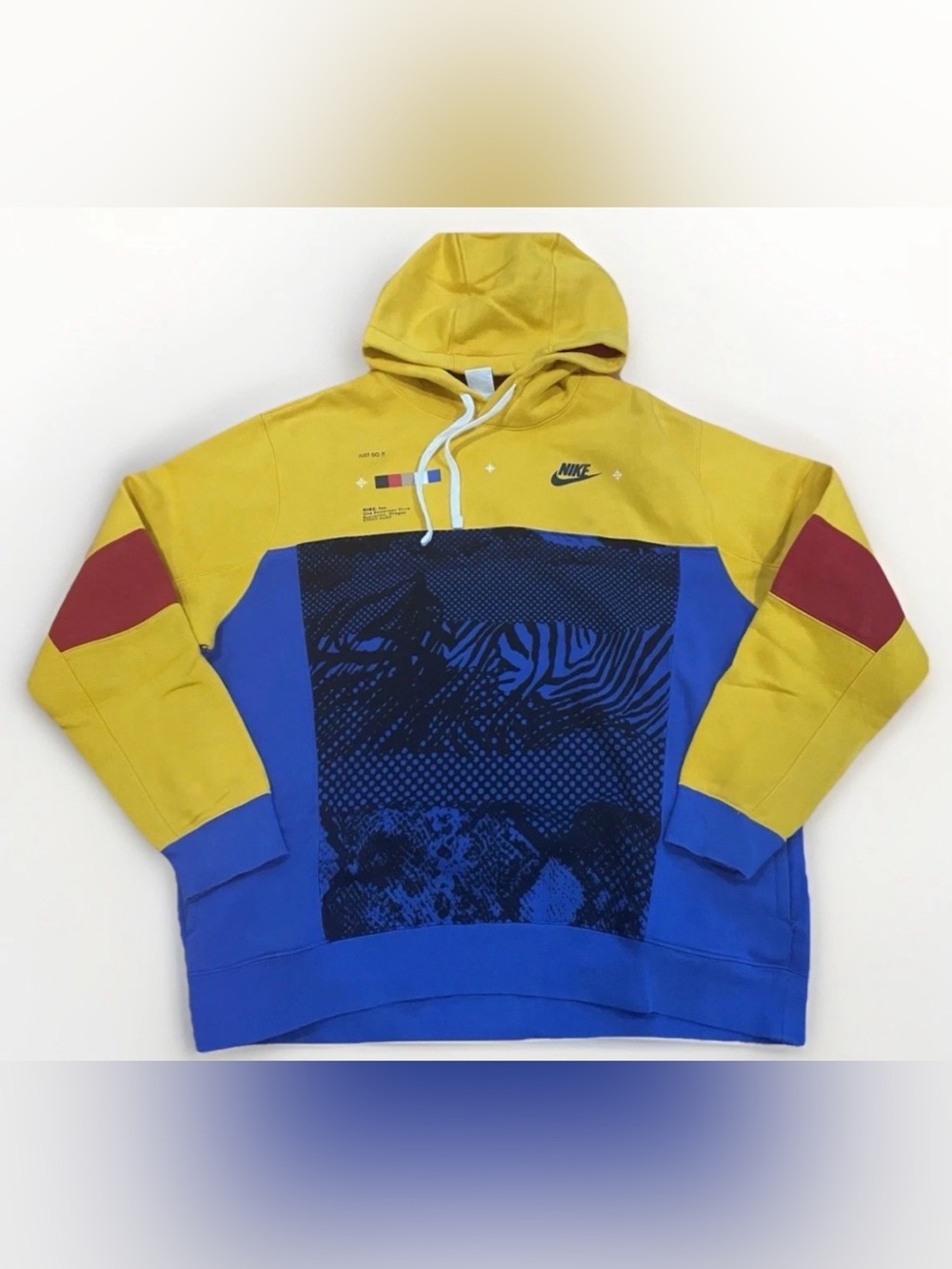 Nike Sportswear Hoodie Size XL Alter and Reveal DQ3516-739 Rare Y2K Colorblock